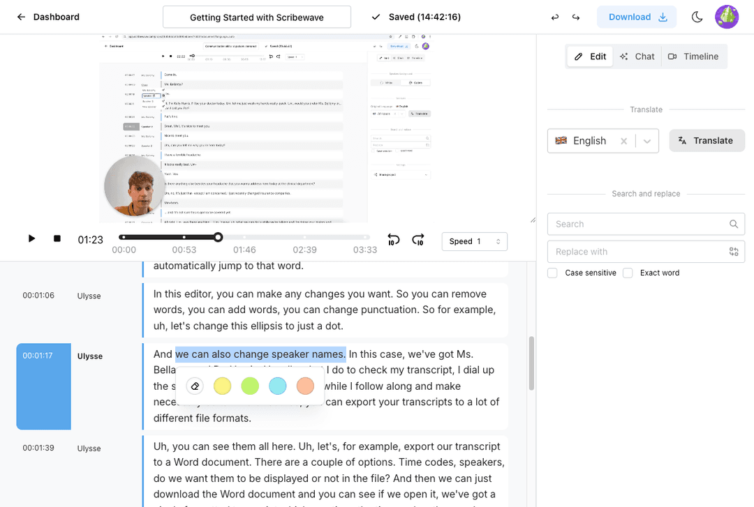 Scribewave | AI transcription, 100% private - Free account